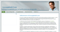 Desktop Screenshot of livsopphold.com
